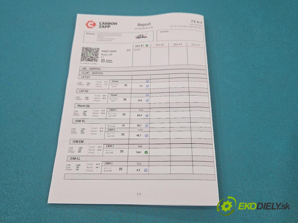 Honda Civic VII 2000-2006 1.7 ctdi: 101 HP manual 74 kW 1686 cm3 5- vstrek 0445110082 (Vstrekovač paliva)