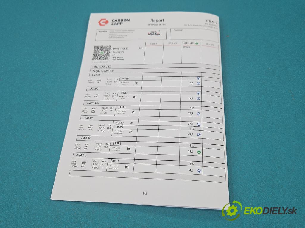 Honda Civic VII 2000-2006 1.7 ctdi: 101 HP manual 74 kW 1686 cm3 5- vstrek 0445110082 (Vstrekovač paliva)