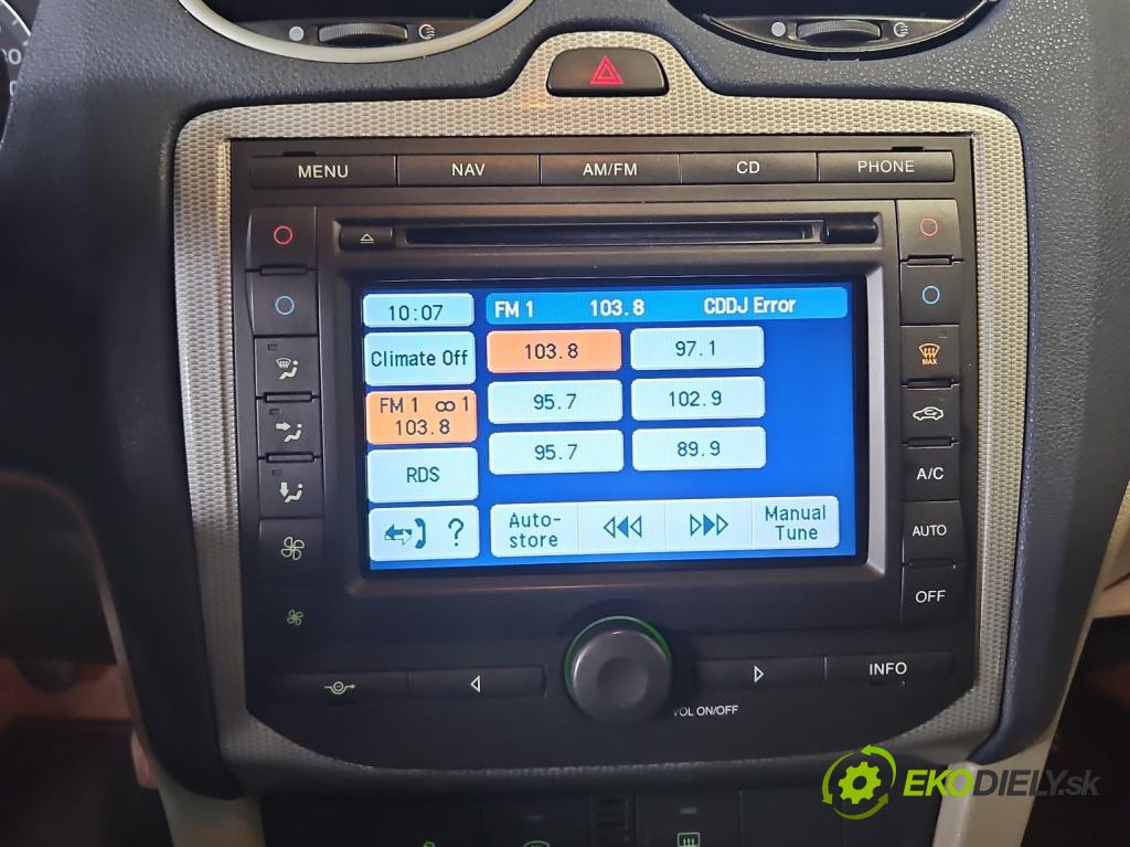 Ford Focus Mk2 2004-2011 2.0 tdci 136 HP manual 100 kW 1997 cm3 5- Radio originál 4M5T-18B988-AC