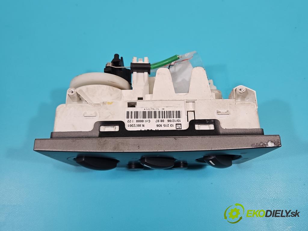 Opel Meriva A 2002-2010 1.6 16V 105 hp manual 77 kW 1598 cm3 5- palubní deska panel topení 13215936