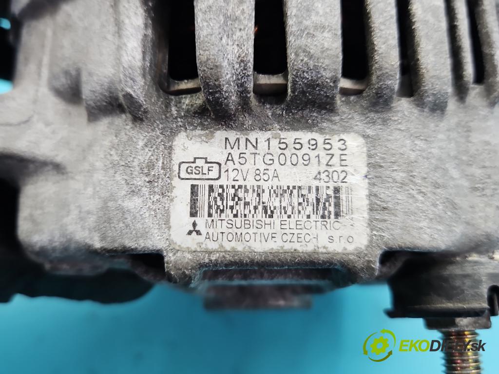 Mitsubishi Colt Z30 VI 2004-2012 1.3 16V 95 HP manual 70 kW 1332 cm3 5- Alternator A5TG0091AE (Alternátor)