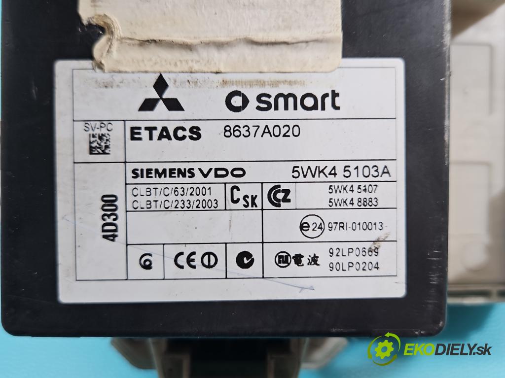 Mitsubishi Colt Z30 VI 2004-2012 1.3 16V 95 HP manual 70 kW 1332 cm3 5- riadiaca jednotka motora 1860A301