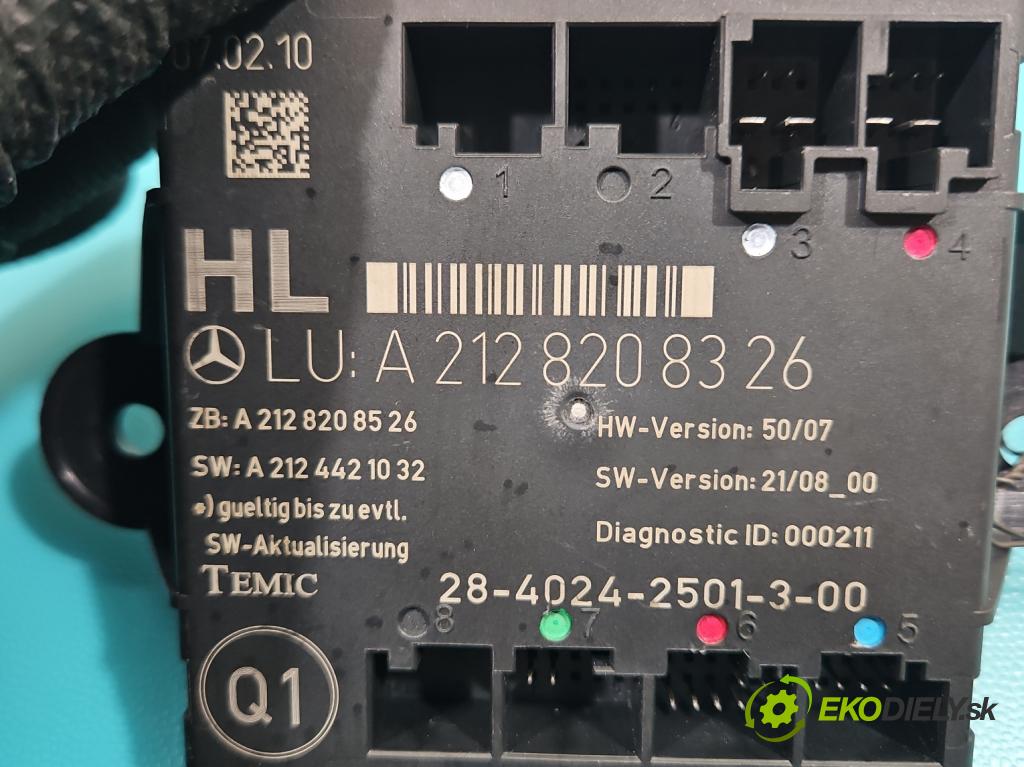 Mercedes E W212 2009-2016 2.2 CDI 136 HP automatic 100 kW 2143 cm3 5- riadiaca jednotka ostatné A2128208326