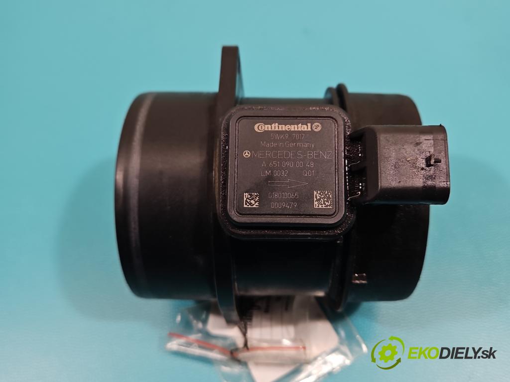 Mercedes E W212 2009-2016 2,2.0 CDI 136 HP automatic 100 kW 2143 cm3 5- průtokoměr: 5WK97017 (Váha vzduchu)