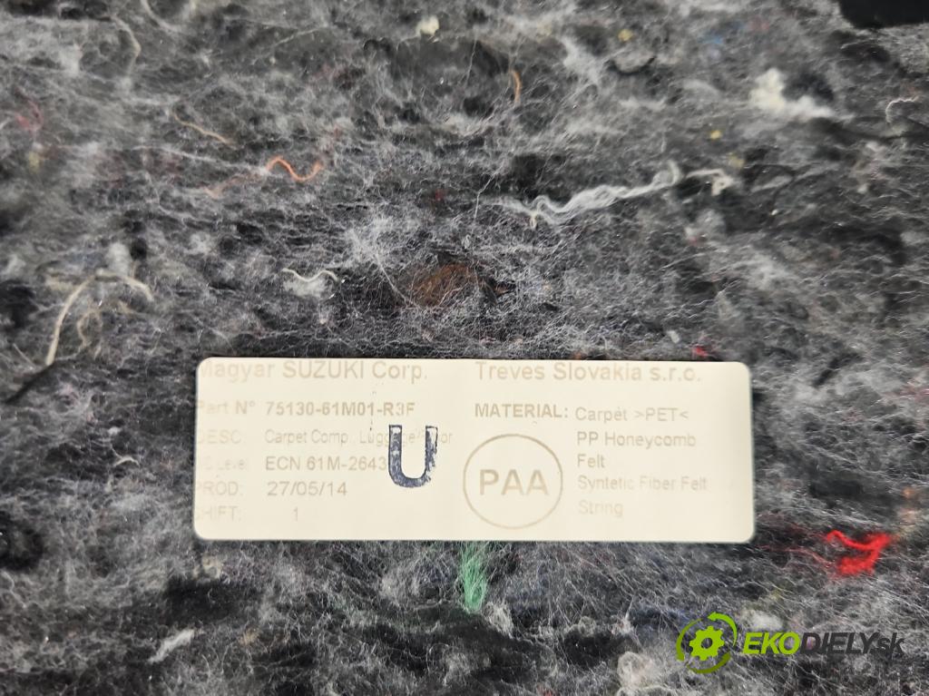Suzuki SX4 S-Cross 2013-2021 1.6 16V 120 HP manual 88 kW 1586 cm3 5- koberec do auta kufra: 75130-61M01-R3F