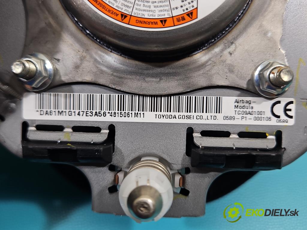 Suzuki SX4 S-Cross 2013-2021 1.6 16V 120 hp manual 88 kW 1586 cm3 5- Polštář: vzduch: Řidič: 0589-P1-000106 (Airbag)