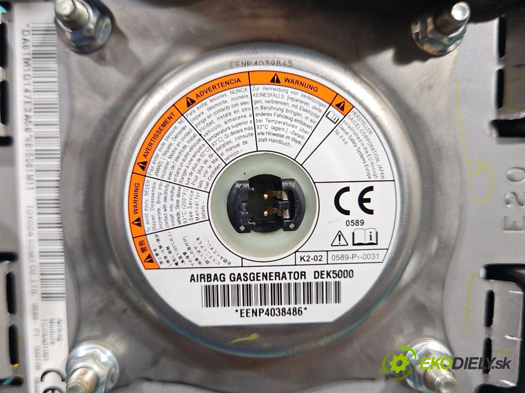 Suzuki SX4 S-Cross 2013-2021 1.6 16V 120 hp manual 88 kW 1586 cm3 5- Polštář: vzduch: Řidič: 0589-P1-000106 (Airbag)