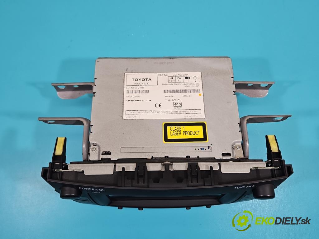 Toyota Rav4 III 2005-2012 2.2 D4D 136 HP manual 100 kW 2231 cm3 5- Radio originál 86120-42240
