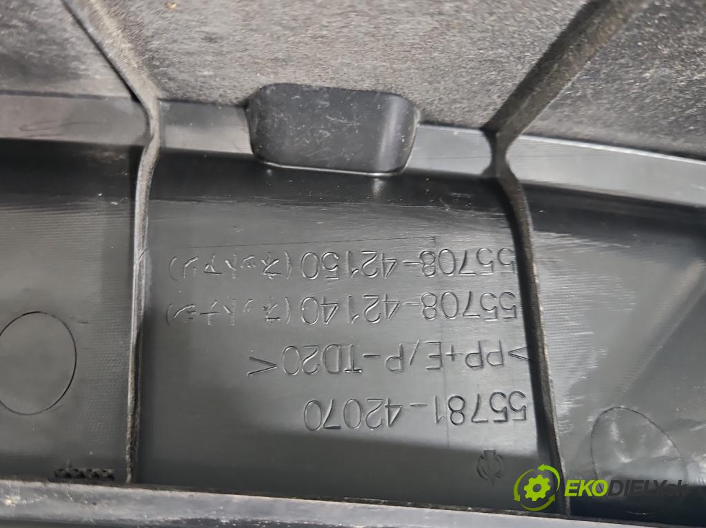 Toyota Rav4 III 2005-2012 2.2 D4D 136 HP manual 100 kW 2231 cm3 5- torpédo 55708-42140 (Torpédo (plast pod čelným sklom))