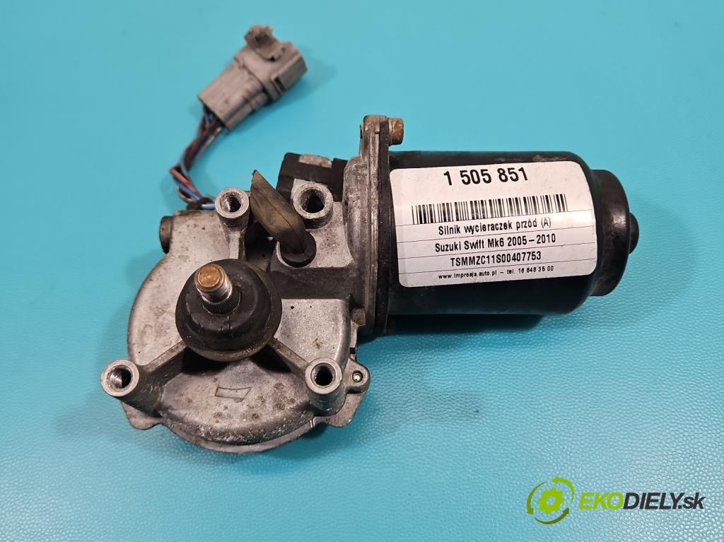 Suzuki Swift Mk6 2005-2010 1.3 16V 92 hp manual 67,5 kW 1328 cm3 5- motor stěračů přední