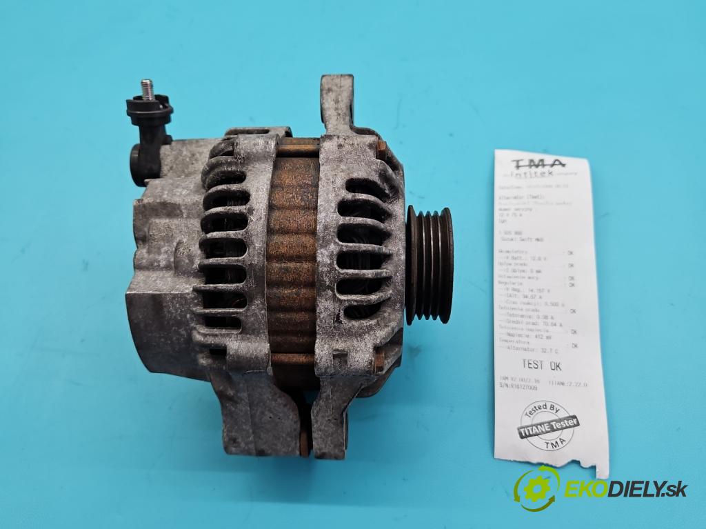 Suzuki Swift Mk6 2005-2010 1.3 16V 92 HP manual 67,5 kW 1328 cm3 5- Alternator 31400-84E01 (Alternátor)