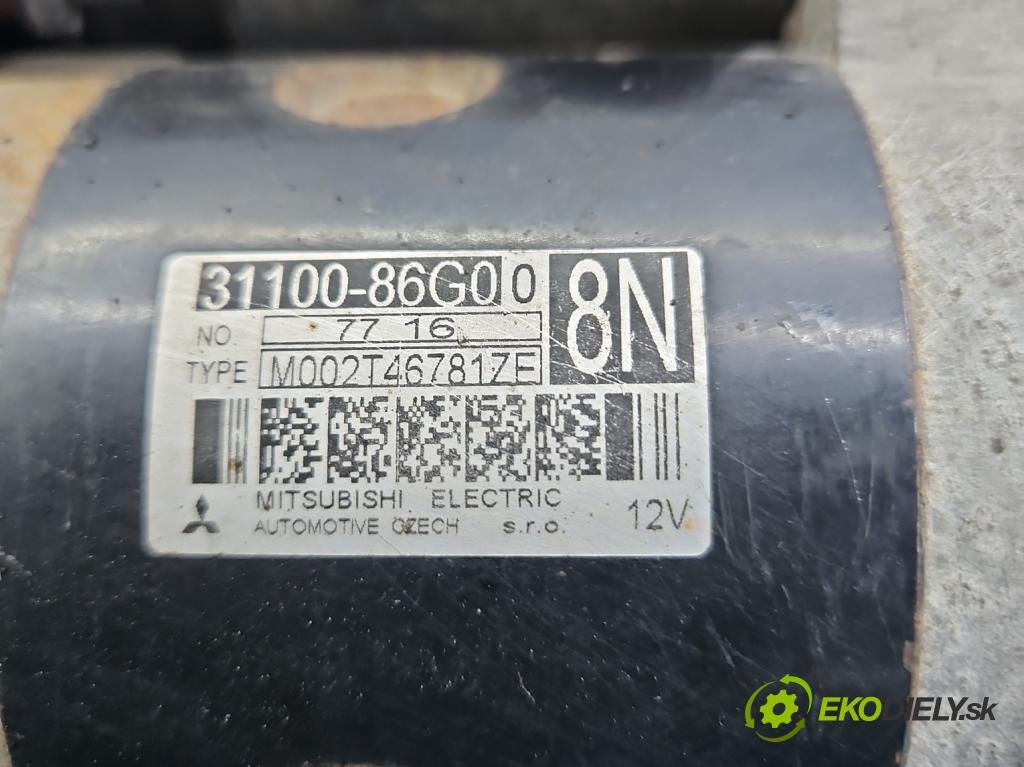Suzuki Swift Mk6 2005-2010 1.3 16V 92 HP manual 67,5 kW 1328 cm3 5- štartér M002T46781ZE (Štartér)