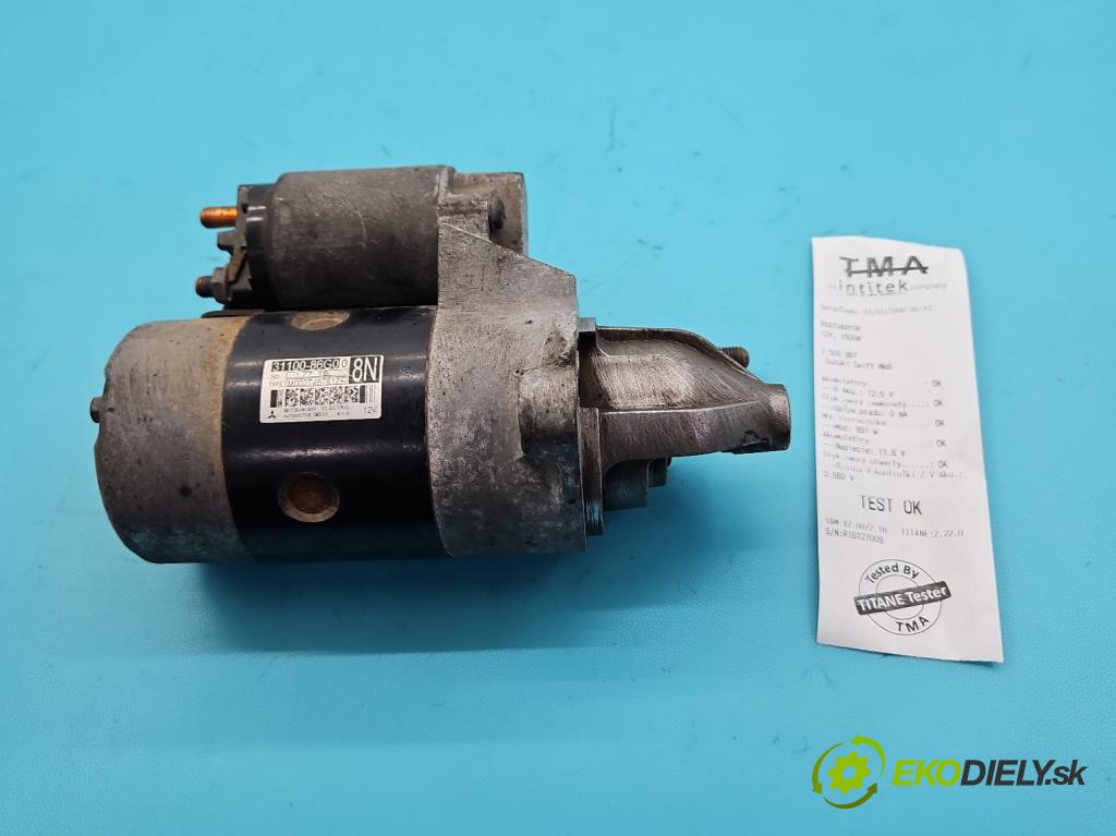 Suzuki Swift Mk6 2005-2010 1.3 16V 92 HP manual 67,5 kW 1328 cm3 5- štartér M002T46781ZE (Štartér)