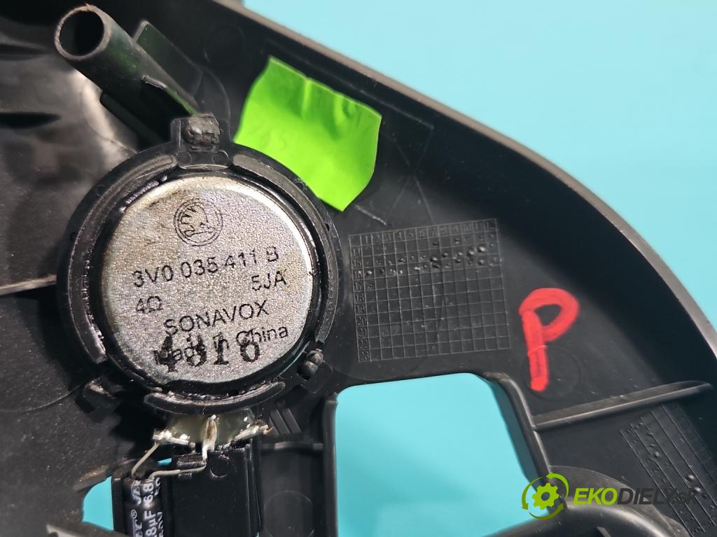 Skoda Superb III 2015-2024 2.0 tdi 190 HP automatic 140 kW 1968 cm3 5- reproduktory komplet 3V0035411A