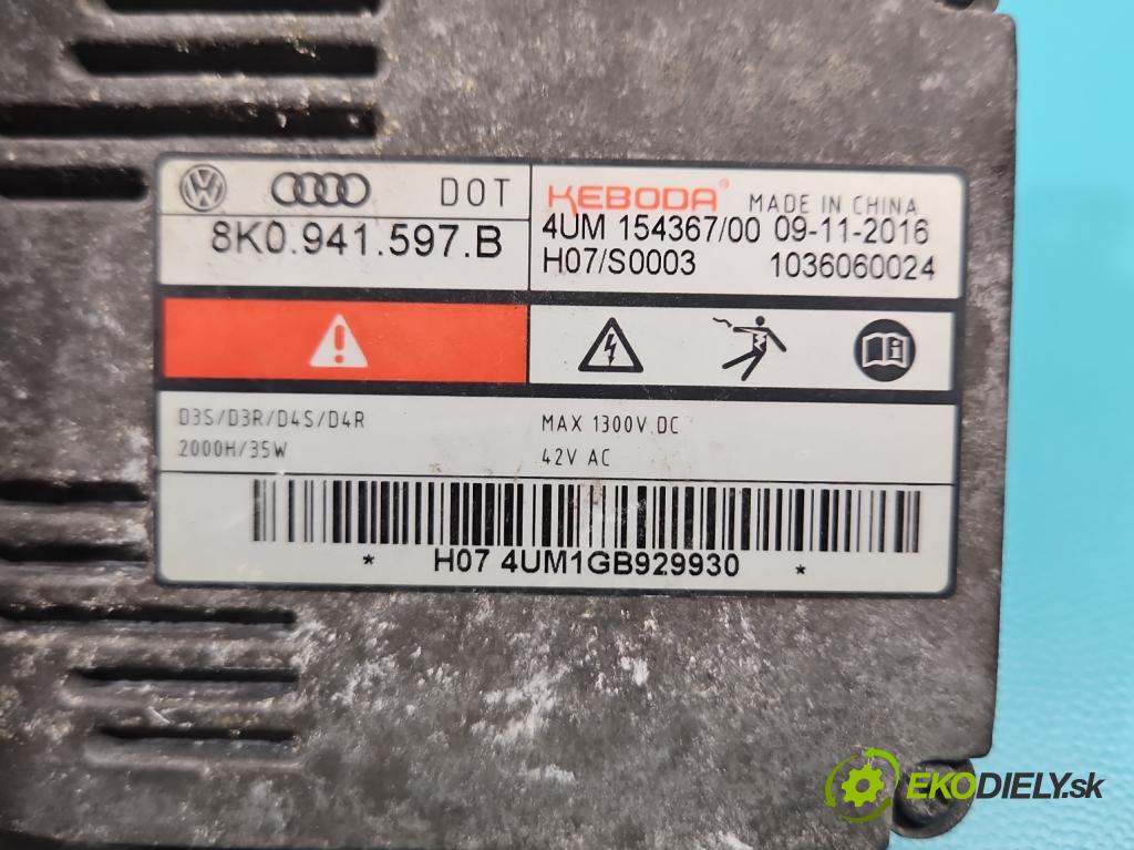 Skoda Superb III 2015-2024 2.0 tdi 190 HP automatic 140 kW 1968 cm3 5- střídač: xenon 8K0941597B (Riadiaca jednotka xenónu)