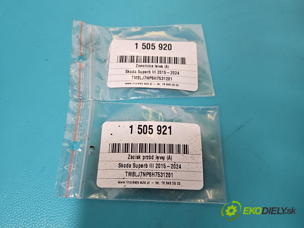 Skoda Superb III 2015-2024 2.0 tdi 190 HP automatic 140 kW 1968 cm3 5- náboj ľavé  (Náboj kolesa)