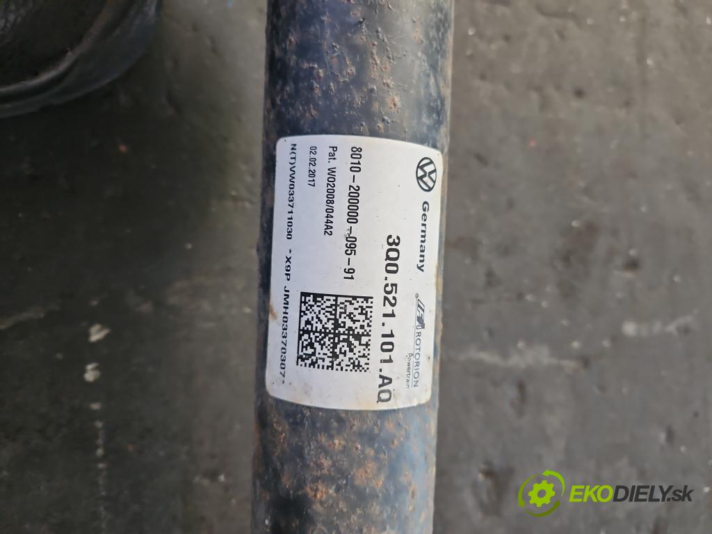 Skoda Superb III 2015-2024 2.0 tdi 190 HP automatic 140 kW 1968 cm3 5- Hřídel: zadné 3Q0521101AQ (Kardaňový hriadeľ)