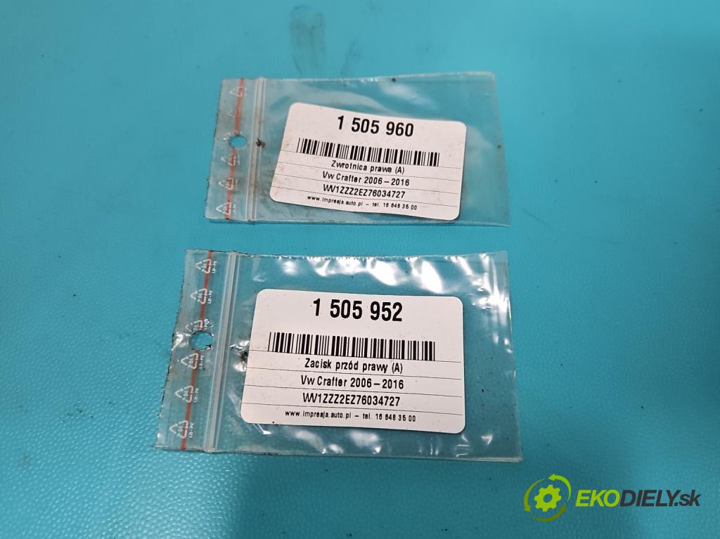 Vw Crafter 2006-2016 2.5 tdi 109 HP manual 80 kW 2461 cm3 4- náboj pravé  (Náboj kolesa)