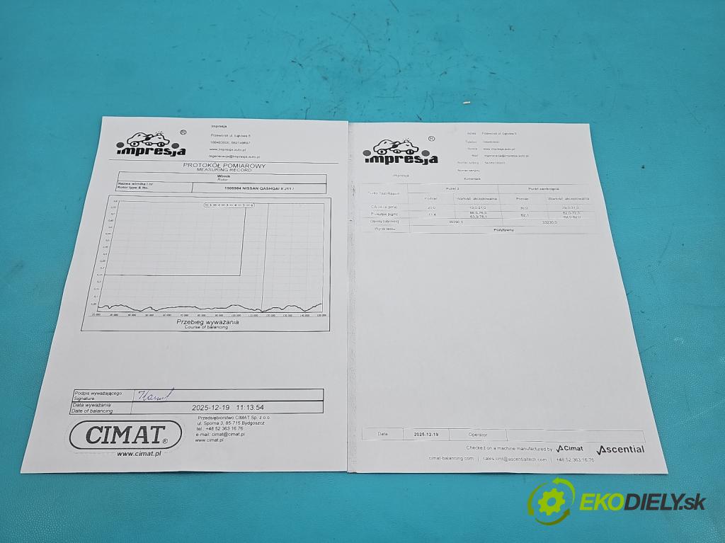 Nissan Qashqai II J11 2013-2021 1.6 dci 131 HP manual 96 kW 1598 cm3 5- turbodúchadlo, turbo repasovaná 54389700001