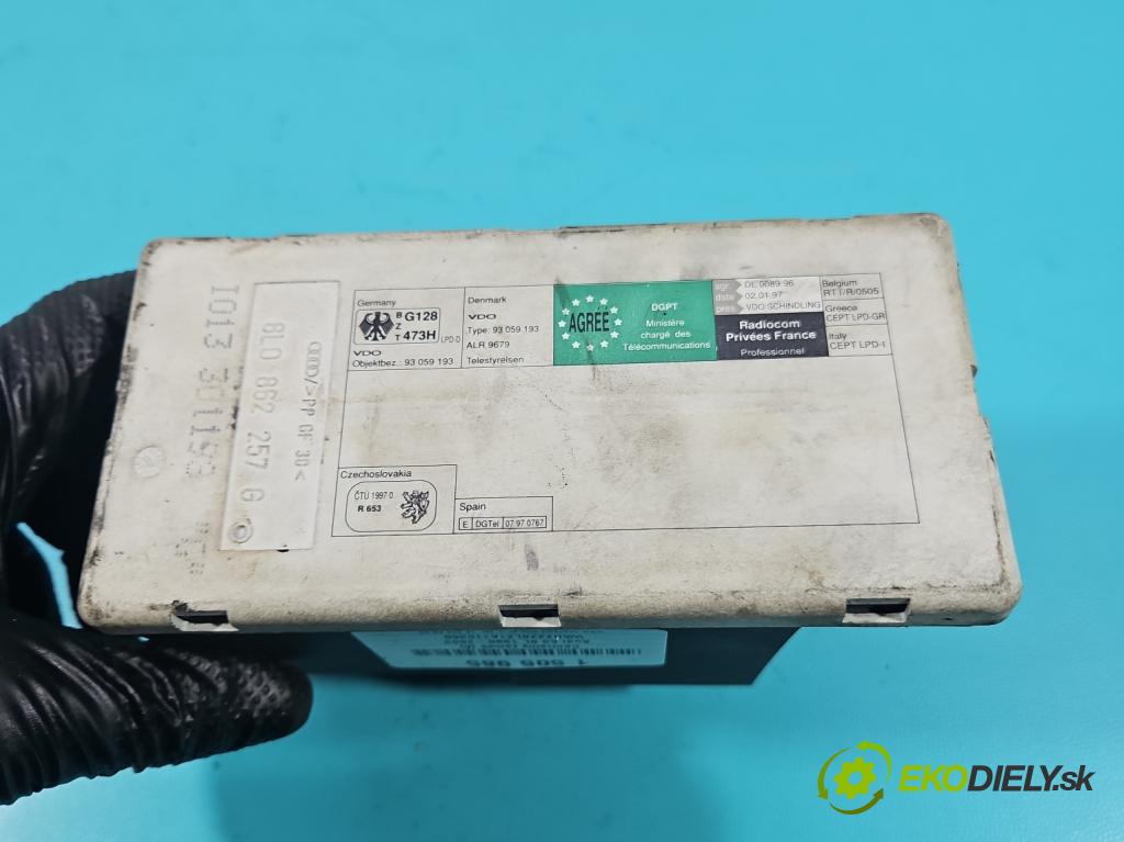 Audi A3 8L 1996-2003 1.9 tdi 131 hp manual 96 kW 1896 cm3 3- Centrálni: zámek: 8L0862257G