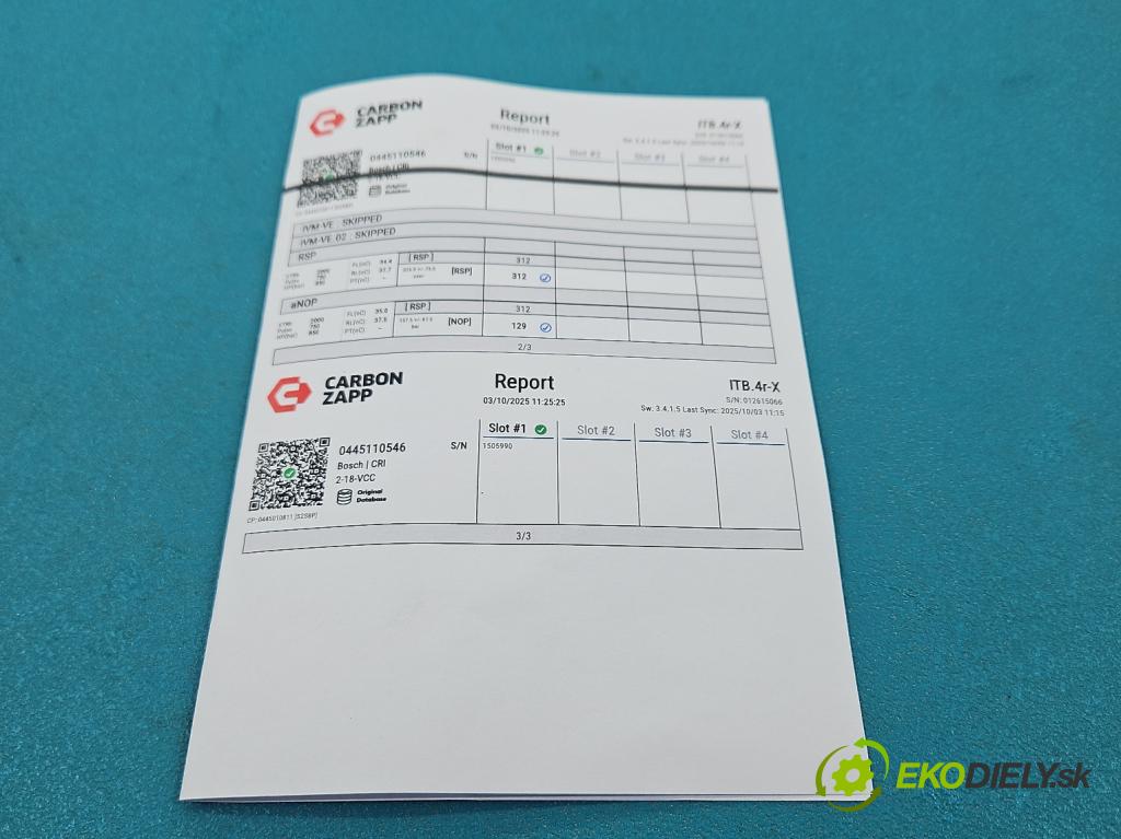 Nissan Qashqai II J11 2013-2021 1.6 dci 131 HP manual 96 kW 1598 cm3 5- vstrek 0445110546 (Vstrekovač paliva)