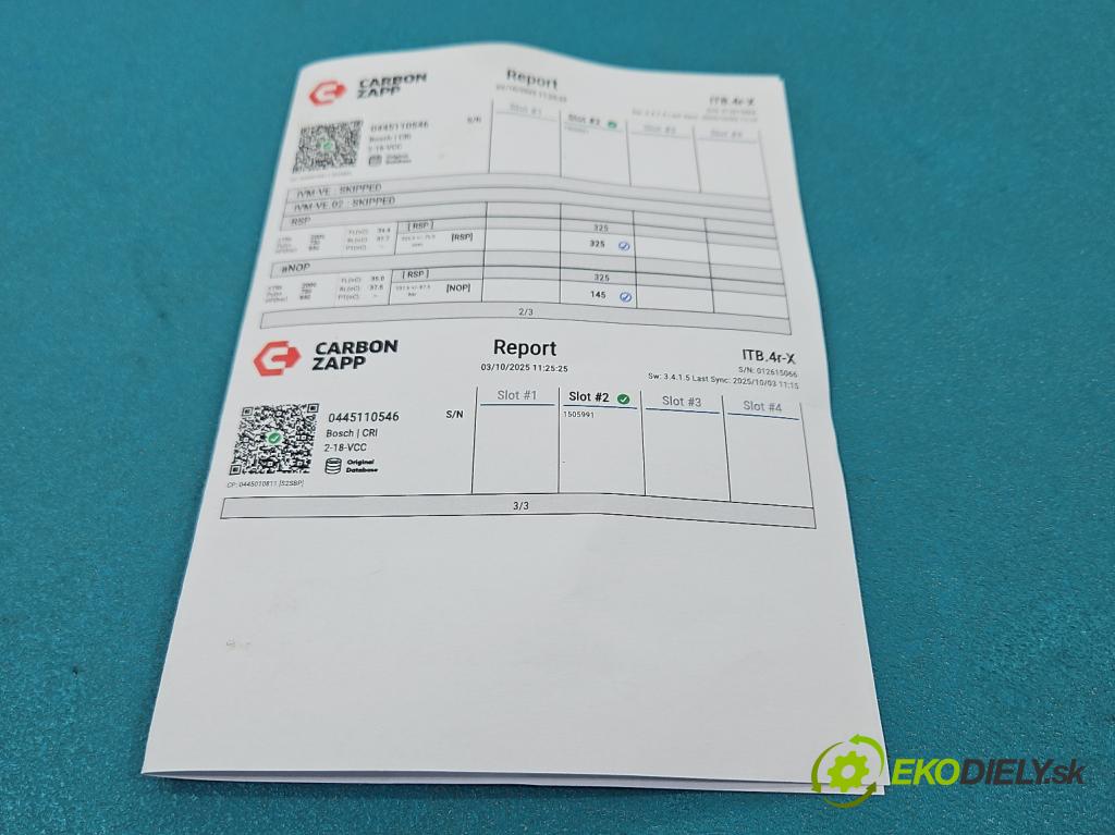 Nissan Qashqai II J11 2013-2021 1.6 dci 131 HP manual 96 kW 1598 cm3 5- vstrek 0445110546 (Vstrekovač paliva)