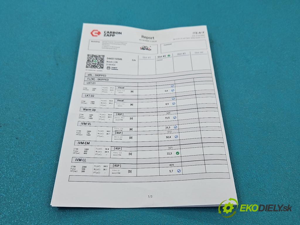 Nissan Qashqai II J11 2013-2021 1.6 dci 131 HP manual 96 kW 1598 cm3 5- vstrek 0445110546 (Vstrekovač paliva)