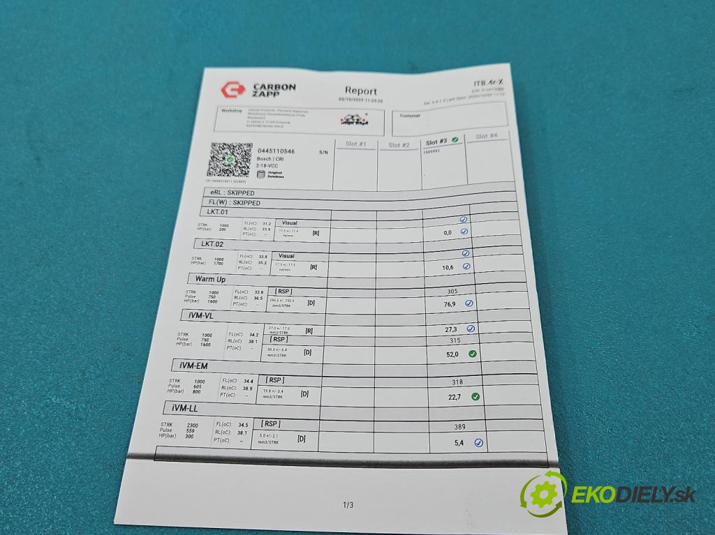 Nissan Qashqai II J11 2013-2021 1.6 dci 131 HP manual 96 kW 1598 cm3 5- vstrek 0445110546 (Vstrekovač paliva)