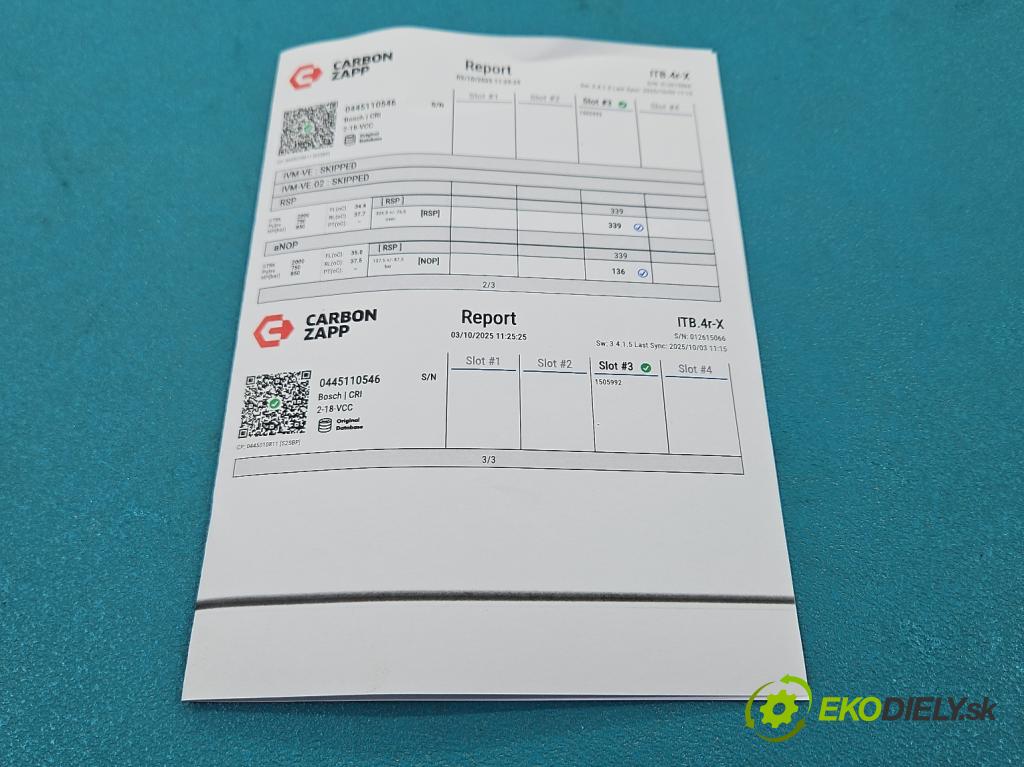 Nissan Qashqai II J11 2013-2021 1.6 dci 131 HP manual 96 kW 1598 cm3 5- vstrek 0445110546 (Vstrekovač paliva)