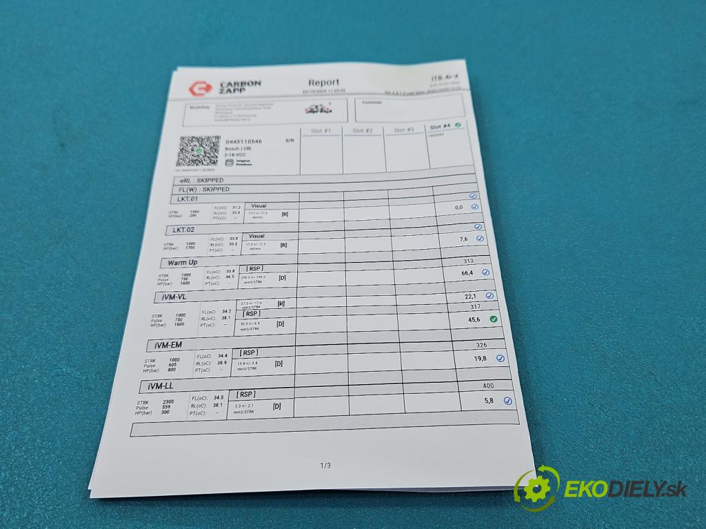 Nissan Qashqai II J11 2013-2021 1.6 dci 131 HP manual 96 kW 1598 cm3 5- vstrek 0445110546 (Vstrekovač paliva)