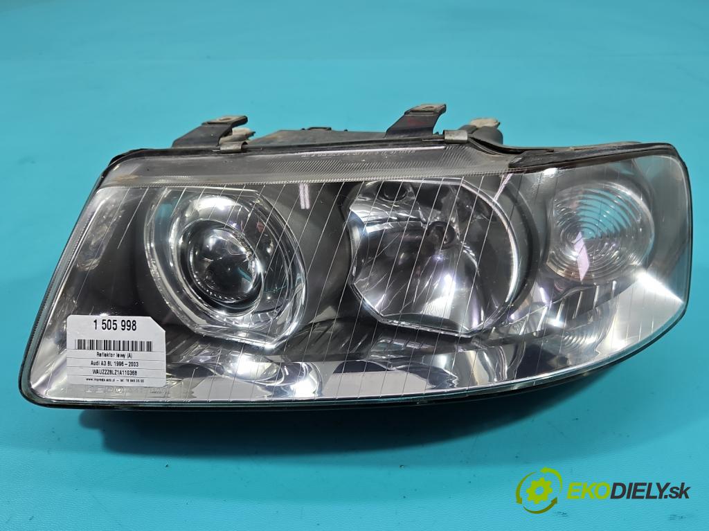 Audi A3 8L 1996-2003 1.9 tdi 131 HP manual 96 kW 1896 cm3 3- Reflektor: ľavý  (Kľučka dverí ostatné)