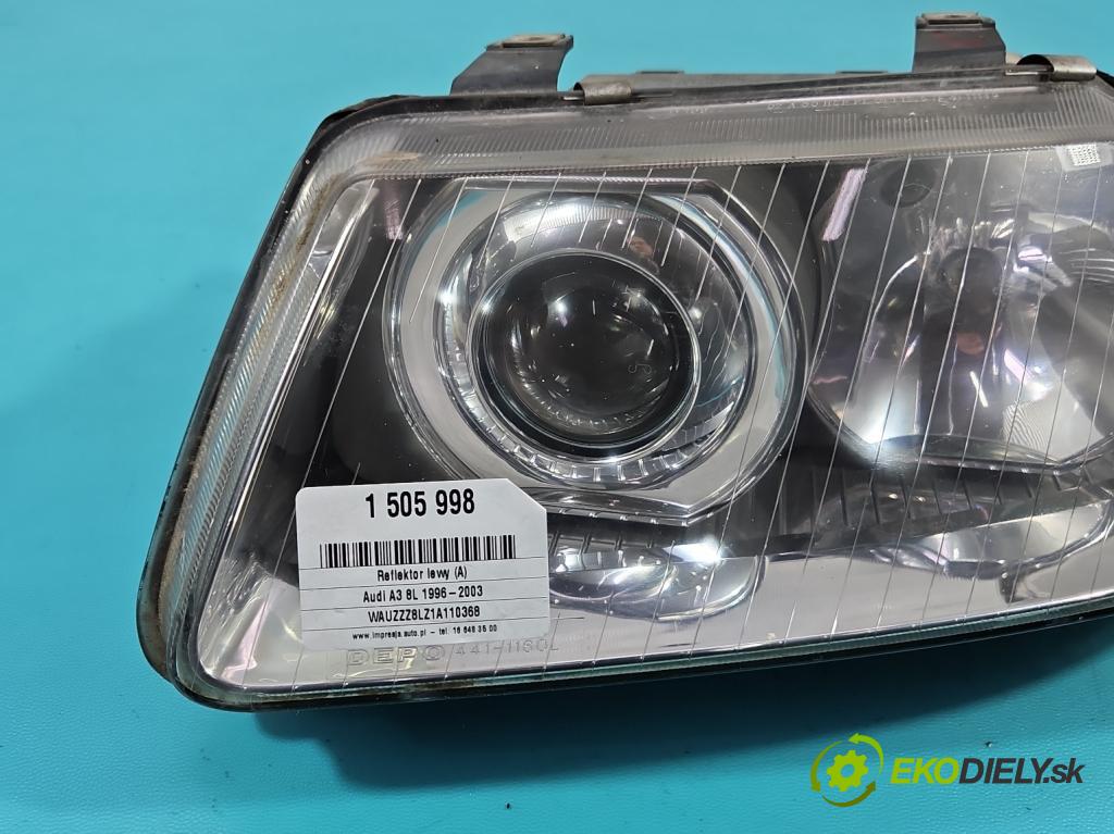 Audi A3 8L 1996-2003 1.9 tdi 131 HP manual 96 kW 1896 cm3 3- Reflektor: ľavý  (Kľučka dverí ostatné)