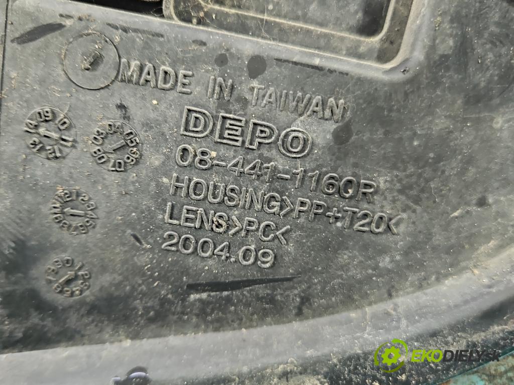 Audi A3 8L 1996-2003 1.9 tdi 131 HP manual 96 kW 1896 cm3 3- Reflektor: pravý  (Svetlo predné pravé)
