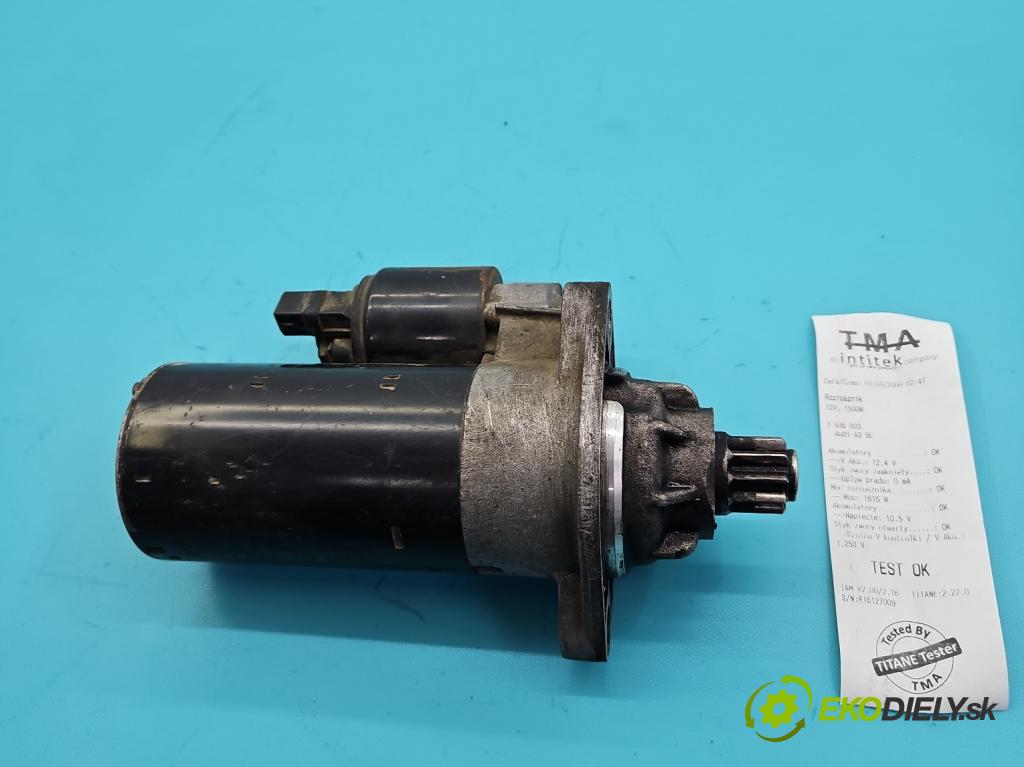 Audi A3 8L 1996-2003 1.9 tdi 131 HP manual 96 kW 1896 cm3 3- štartér  (Štartér)