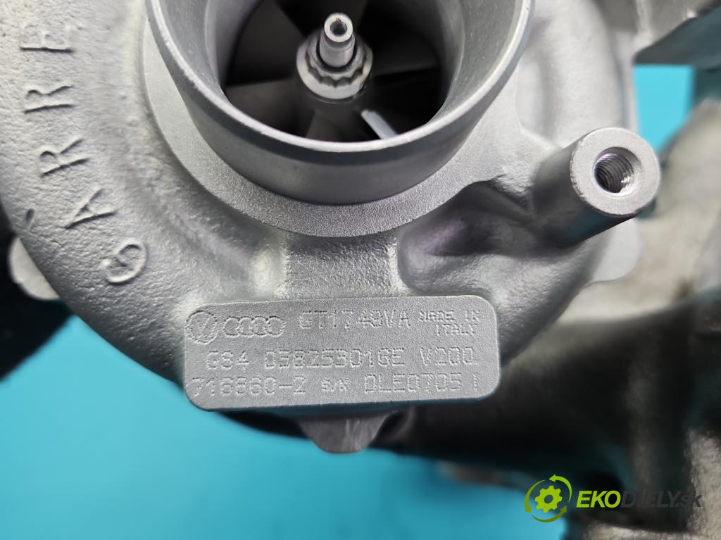 Audi A3 8L 1996-2003 1.9 tdi 131 hp manual 96 kW 1896 cm3 3- Turbodmychadlo repasováno 716860-2