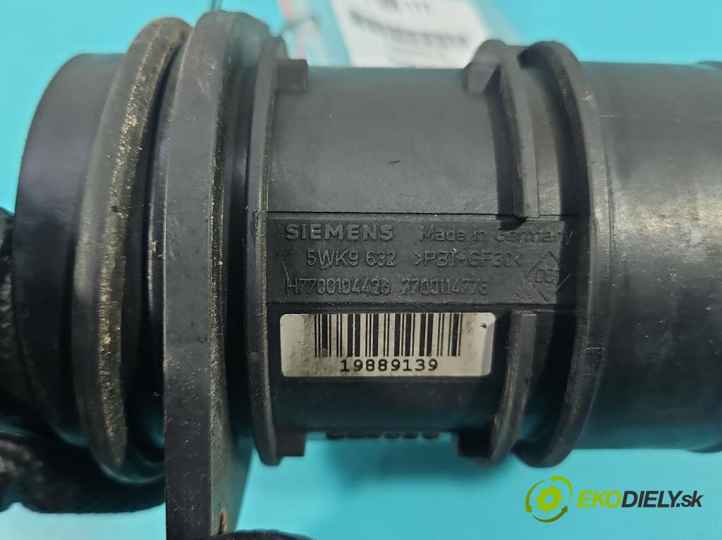 Mitsubishi Space star 1.9 dci 102 HP manual 75 kW 1870 cm3 5- průtokoměr: 5WK9632 (Váha vzduchu)