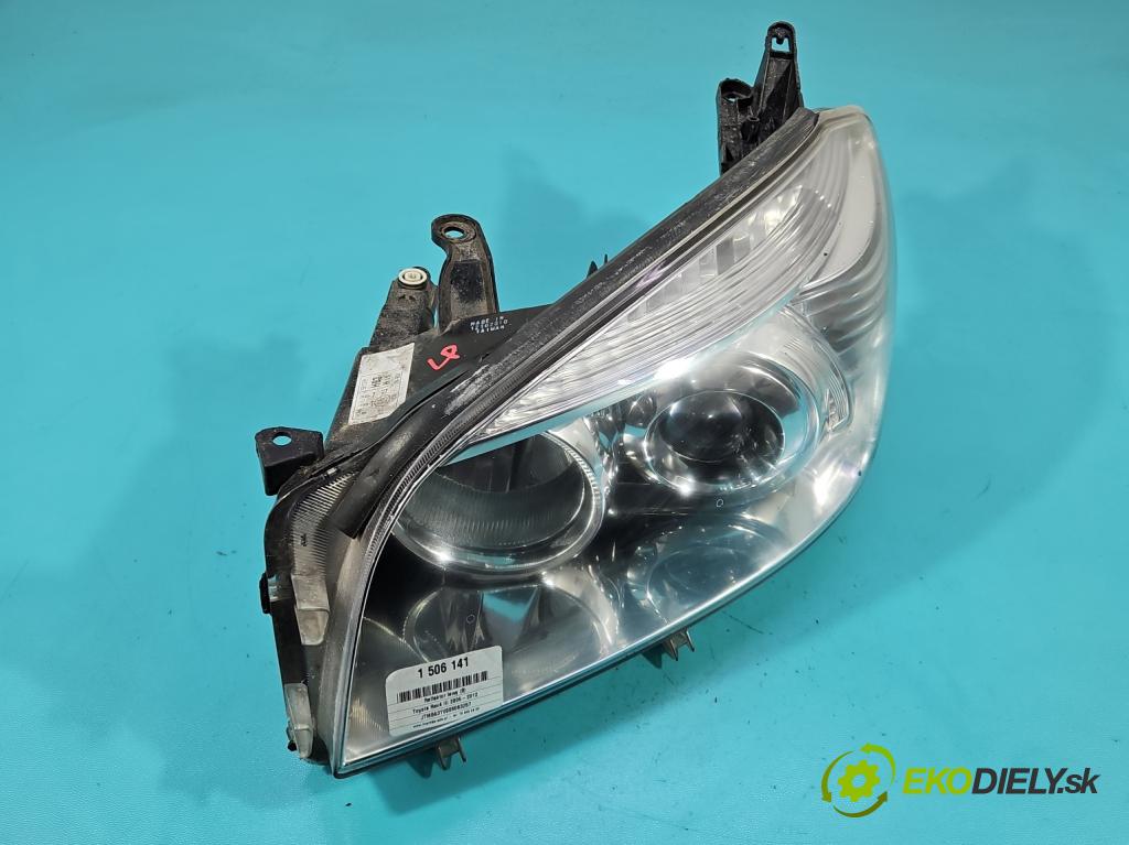 Toyota Rav4 III 2005-2012 2.2 D4D 136 HP manual 100 kW 2231 cm3 5- Reflektor: ľavý  (Kľučka dverí ostatné)