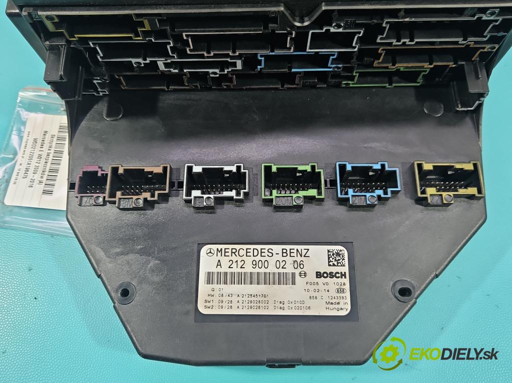 Mercedes E W212 2009-2016 2,2.0 CDI 136hp automatic 100 kW 2143 cm3 5- skříňka pojistková A2129000206 (Pojistková skříňka)