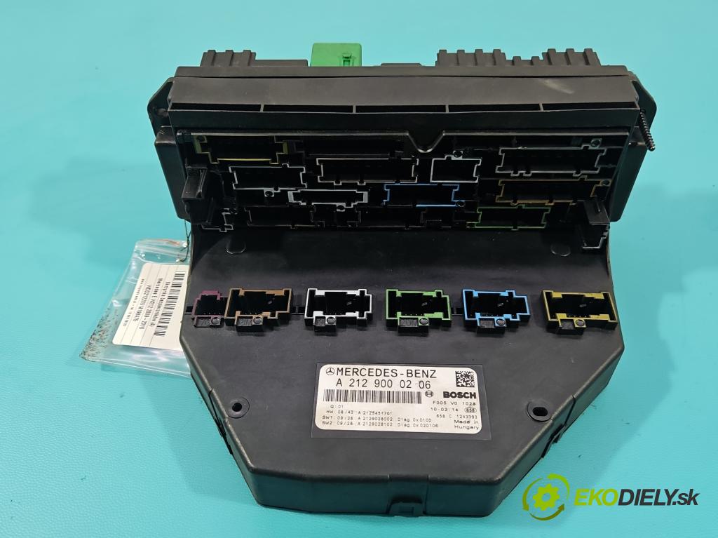 Mercedes E W212 2009-2016 2,2.0 CDI 136hp automatic 100 kW 2143 cm3 5- skříňka pojistková A2129000206 (Pojistková skříňka)