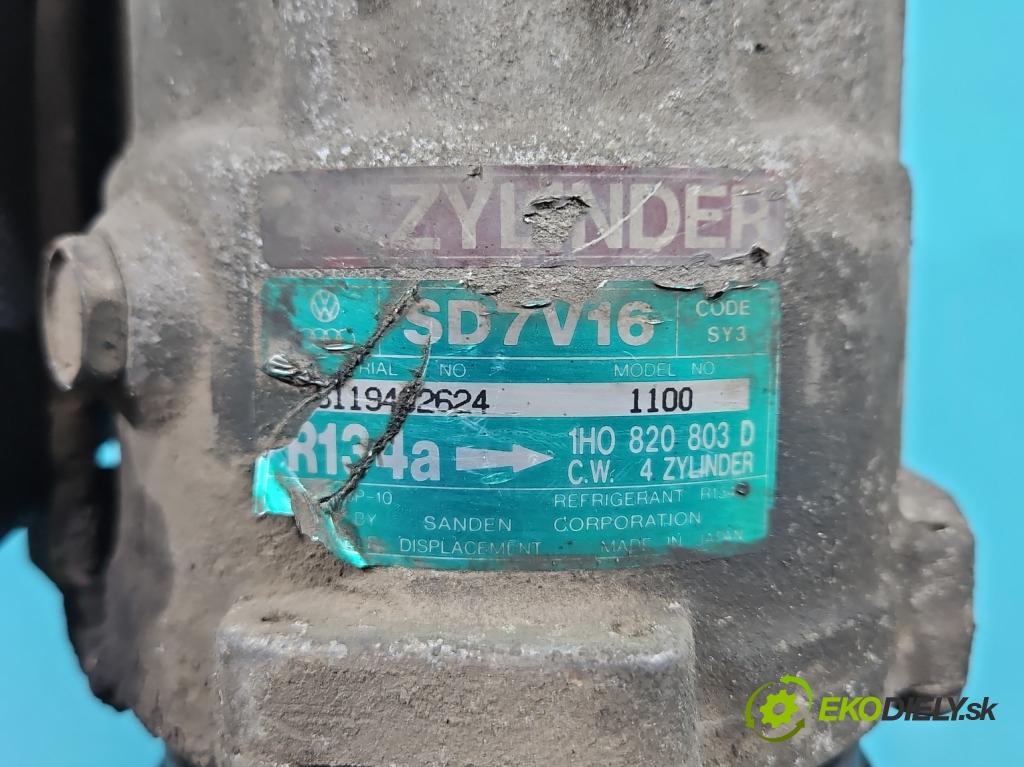 Audi A3 8L 1996-2003 1.8 20V 125 HP manual 92 kW 1781 cm3 3- Kompresor: klimatizácie 1H0820803D (Kompresor klimatizácie)