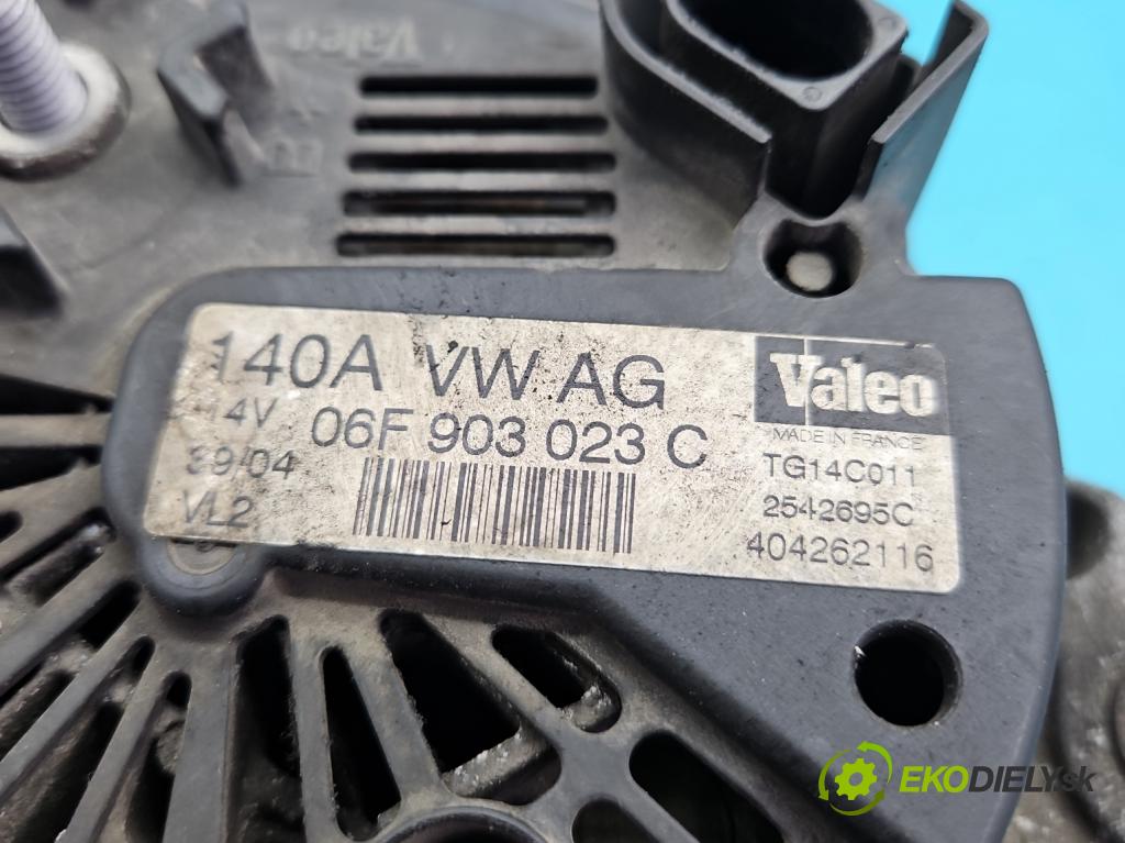 Vw Golf V 2003-2009 1.9 tdi 105 HP manual 77 kW 1896 cm3 5- Alternator 06F903023C (Alternátor)