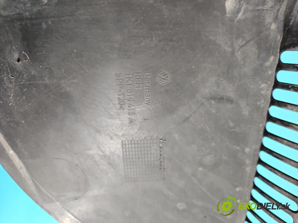 Vw Golf V 2003-2009 1.9 tdi 105 HP manual 77 kW 1896 cm3 5- torpédo 1K1819415A (Torpédo (plast pod čelným sklom))