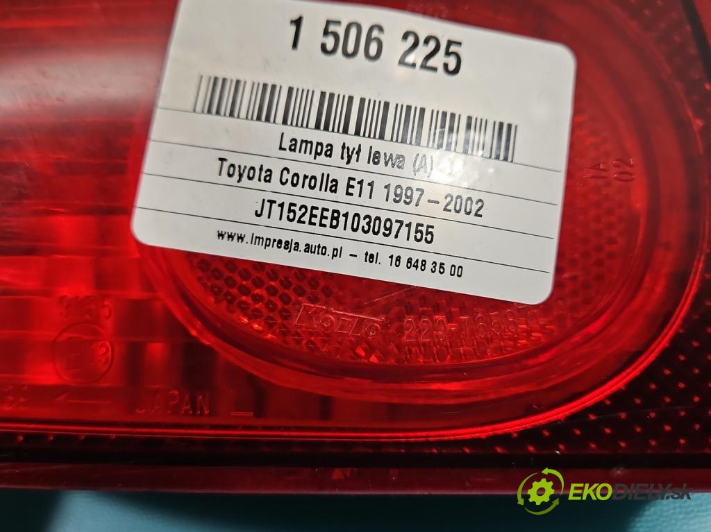 Toyota Corolla E11 1997-2002 1,4.0 16V 86 hp manual 63 kW 1332 cm3 3- světlo zadní levé  (Klika dveří ostatní)