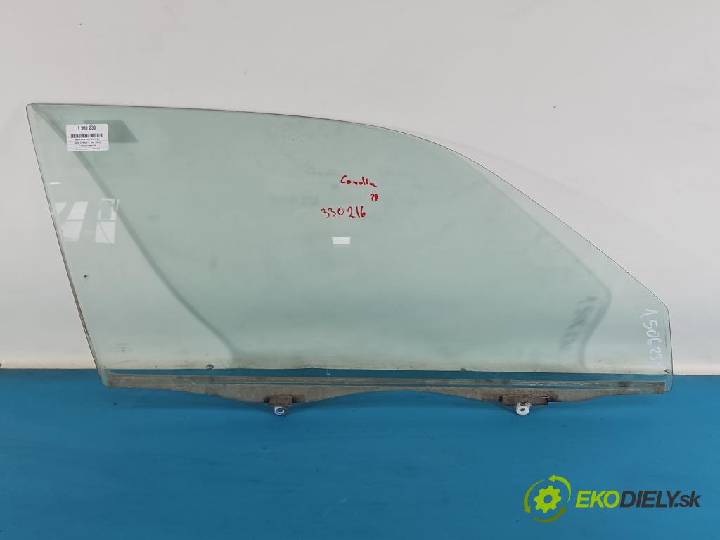 Toyota Corolla E11 1997-2002 1.4 16V 86 HP manual 63 kW 1332 cm3 3- sklo dvere predné pravé 