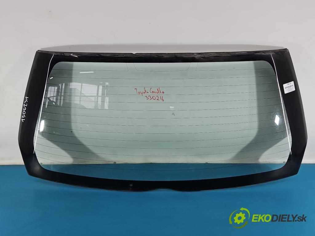 Toyota Corolla E11 1997-2002 1.4 16V 86 hp manual 63 kW 1332 cm3 3- sklo zadní  (Zadní sklo)