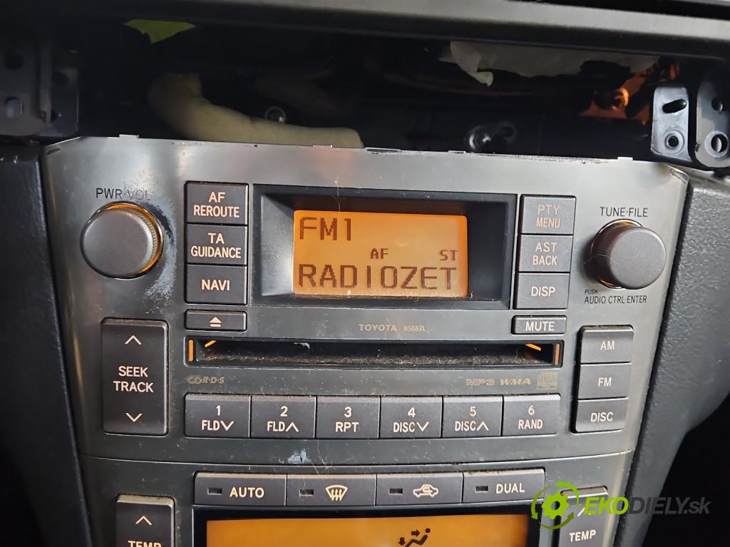 Toyota Avensis II T25 2003-2008 2.2 D-CAT 177 HP manual 130 kW 2231 cm3 5- Radio originál 86120-05120