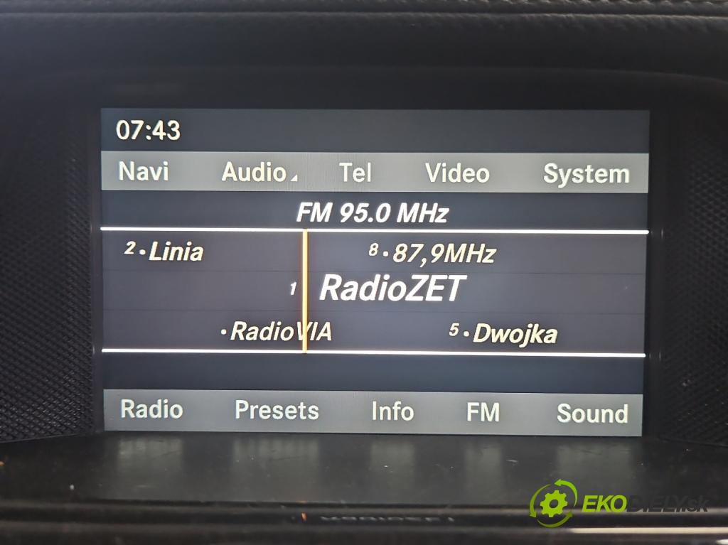 Mercedes CLS II C218 2010-2018 3.0 cdi 265KM automatic 195 kW 2987 cm3 4- Zobrazit: A2129005000 (Prístrojová doska)