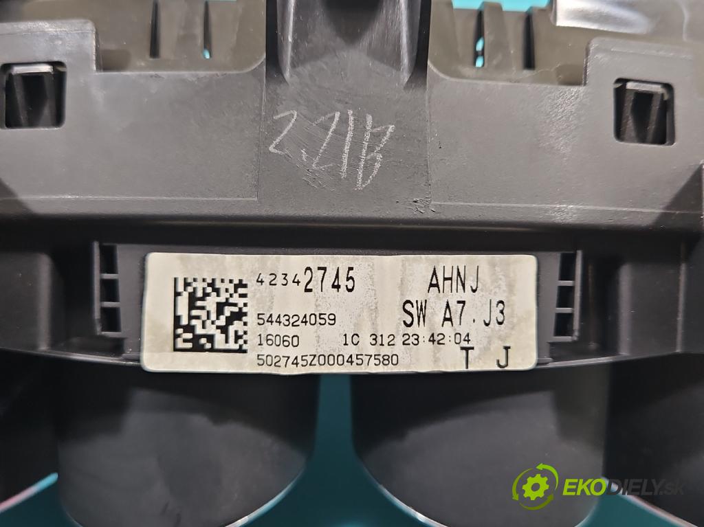 Opel Mokka A 2012-2019 1.4 T 140 HP manual 103 kW 1364 cm3 5- prístrojovka/ budíky A2C9084580 (Prístrojová doska)