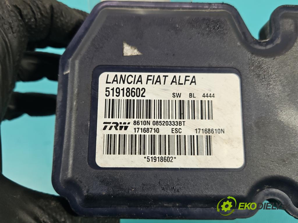 Lancia Delta III 2008-2014 1.4 T 120 HP manual 88 kW 1368 cm3 5- čerpadlo abs 51918602 (Pumpa ABS)