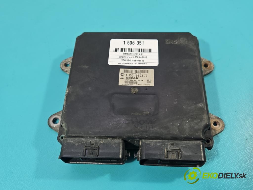 Smart Forfour I 2004-2006 1.3 16V 95 HP manual 70 kW 1332 cm3 5- riadiaca jednotka motora A1351503279